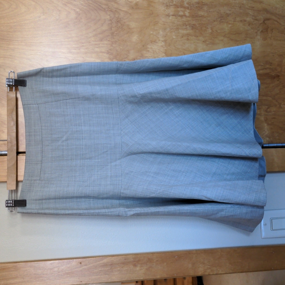 Gray J.Crew tropical wool work skirt